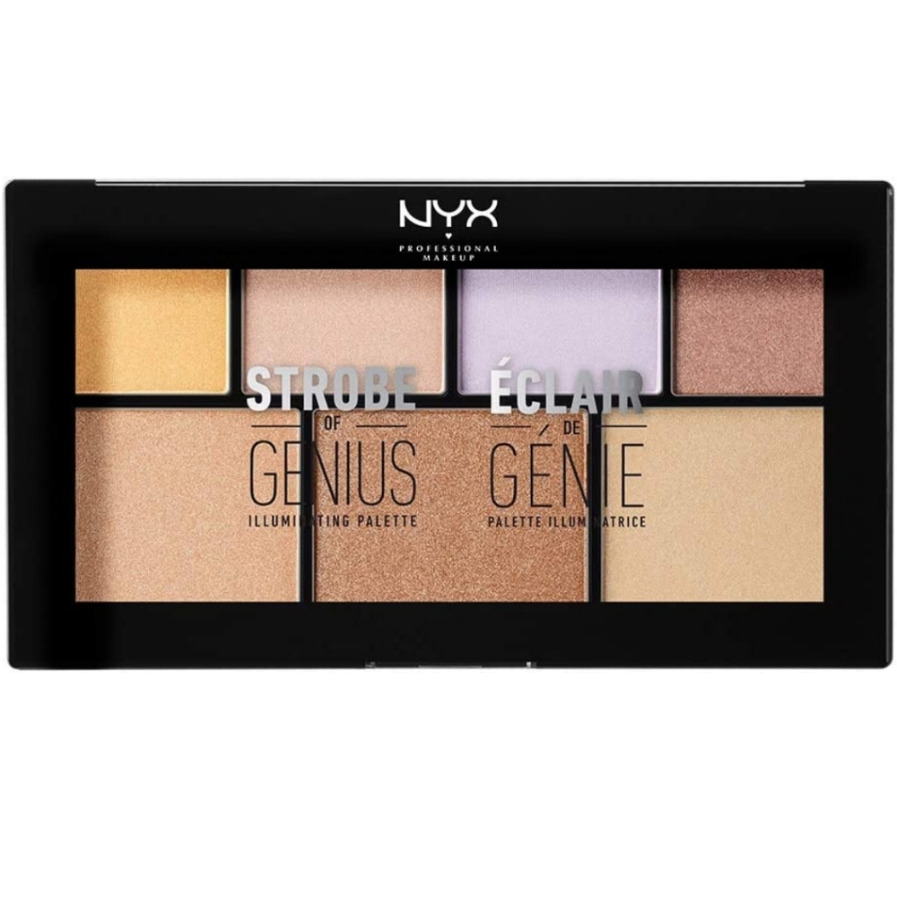 NYX Stobe of Genius Highlighter Pallette 7 shades! 1 shade tried